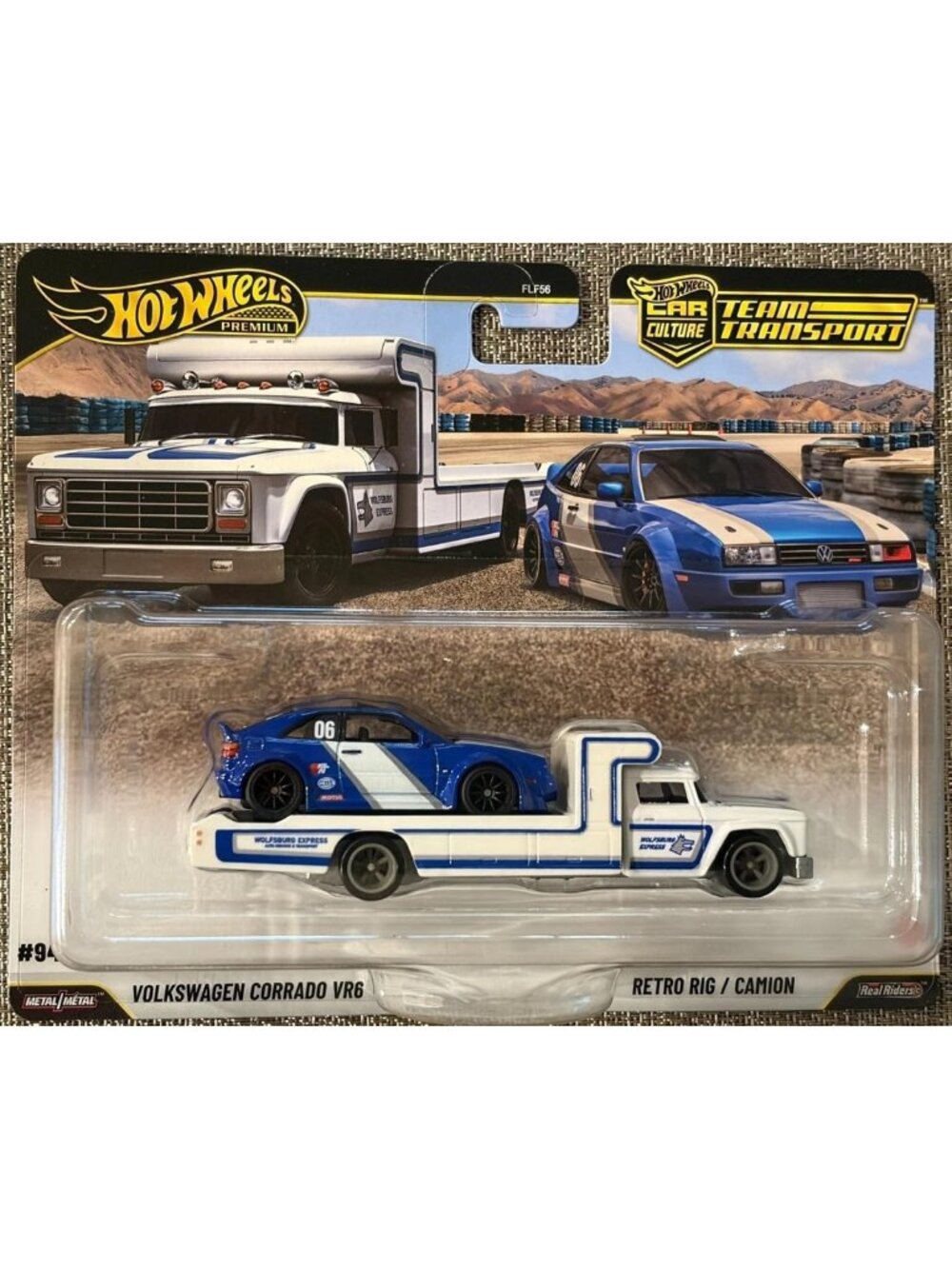Premium Team Transport Volkswagen Corrado VR6 with Retro Rig - Diecast